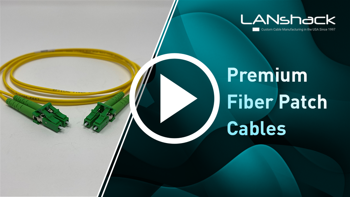 Custom Premium Fiber Optic Patch Cables Made in the USA with Corning Glass - LANshack